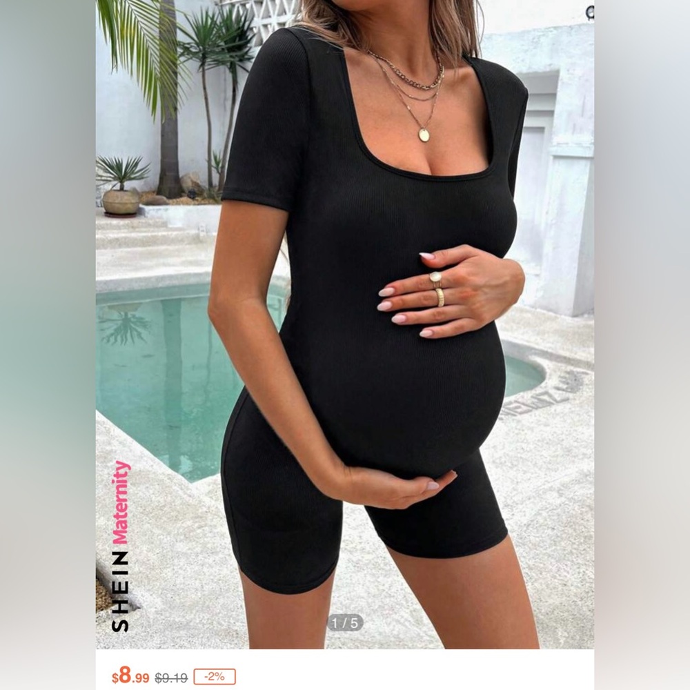 SHEIN maternity romper